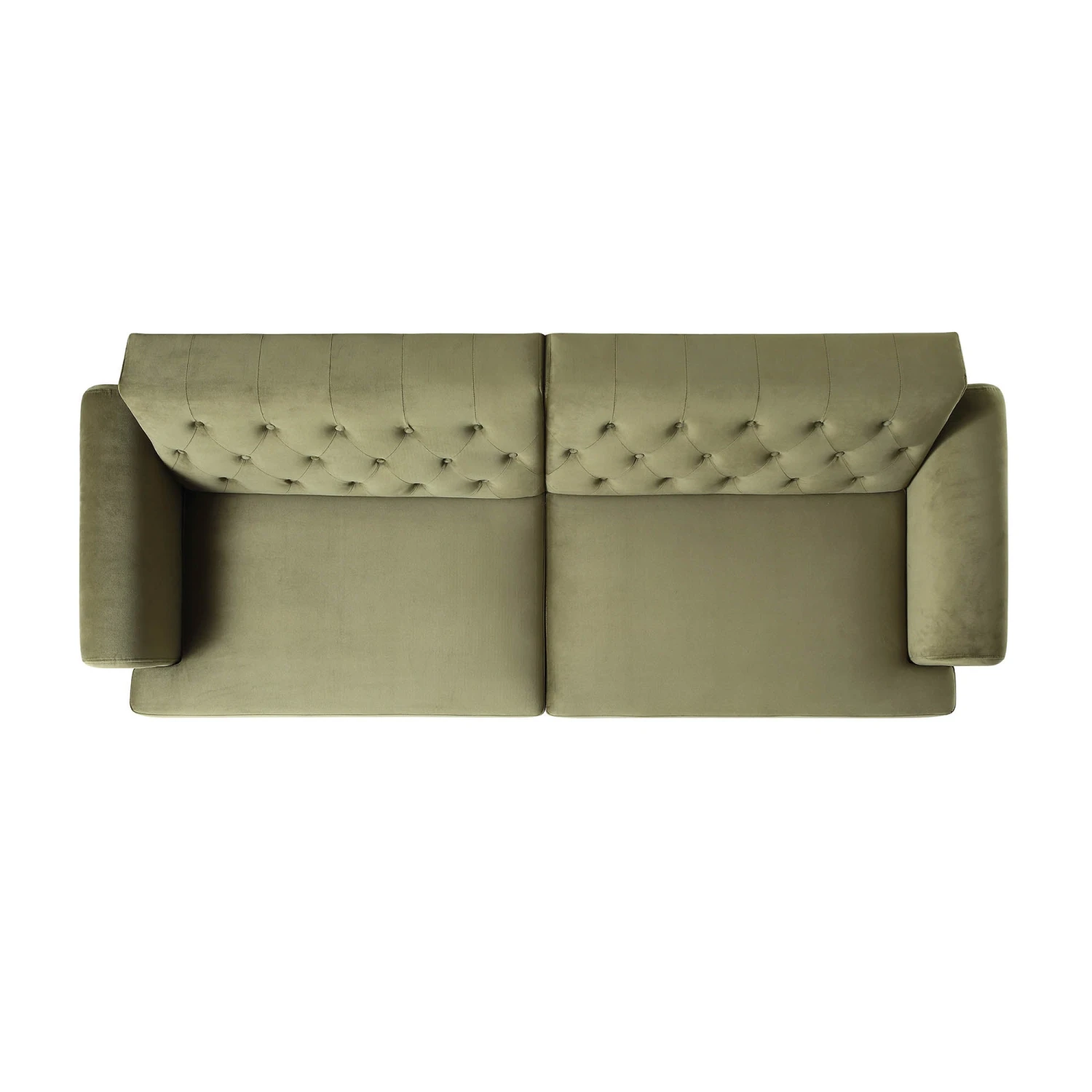 Hanney 3-Seater Chesterfield Sofabed In Moss Green Velvet 12 Hanney 3-Seater Chesterfield Sofabed In Moss Green Velvet - Image 10
