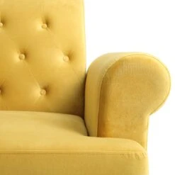 Hanney 3-Seater Chesterfield Sofabed In Mustard Yellow Velvet 40 Hanney 3-Seater Chesterfield Sofabed In Mustard Yellow Velvet -FINZ Furniture Shop AYSF 011 MUSTARD VEL detail3