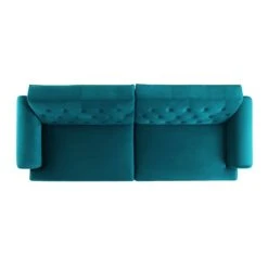 Hanney 3-Seater Chesterfield Sofabed In Teal Velvet 31 Hanney 3-Seater Chesterfield Sofabed In Teal Velvet -FINZ Furniture Shop AYSF 011 TEAL VEL WB7