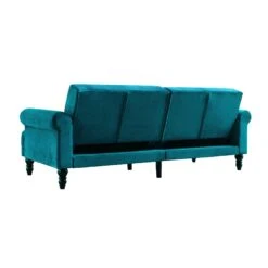 Hanney 3-Seater Chesterfield Sofabed In Teal Velvet 32 Hanney 3-Seater Chesterfield Sofabed In Teal Velvet -FINZ Furniture Shop AYSF 011 TEAL VEL WB8