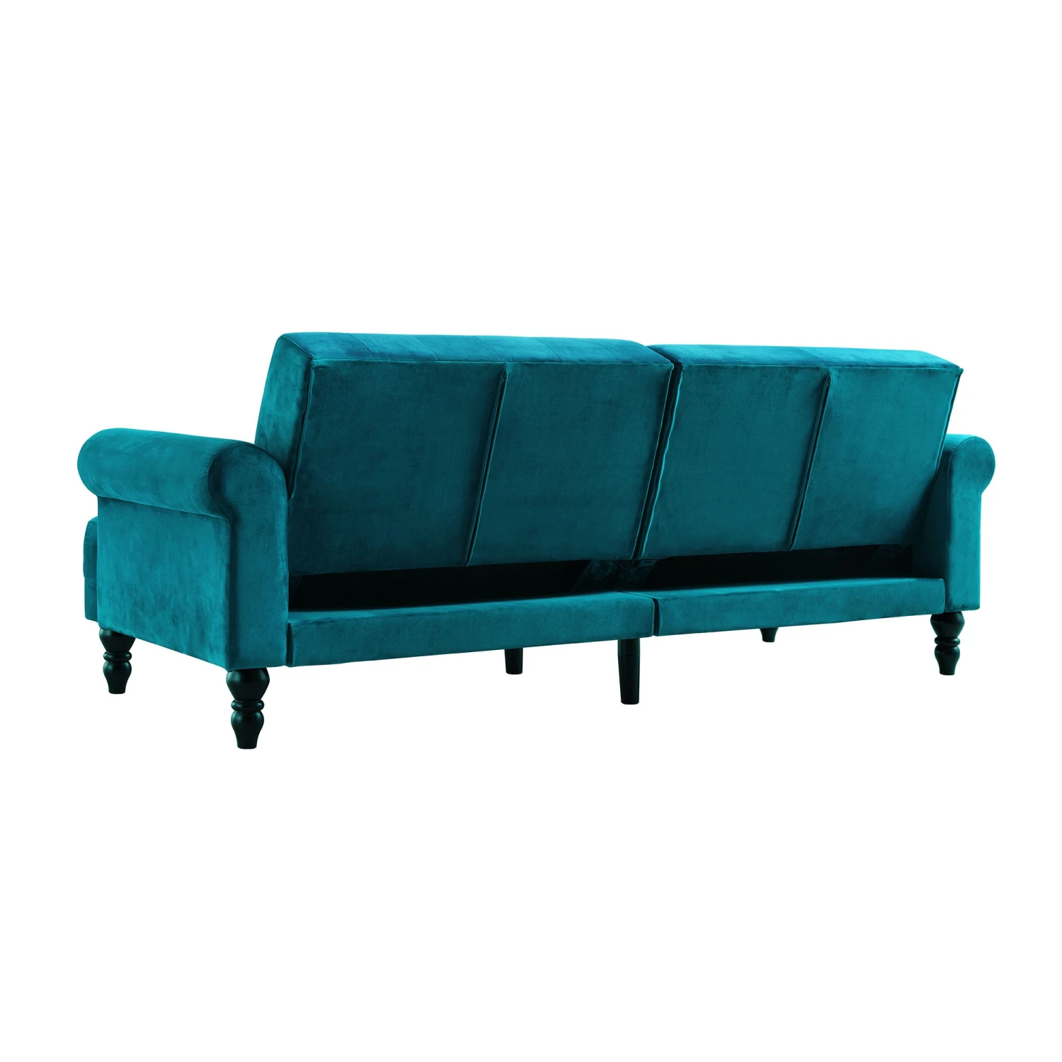 Hanney 3-Seater Chesterfield Sofabed In Teal Velvet 15 Hanney 3-Seater Chesterfield Sofabed In Teal Velvet - Image 13