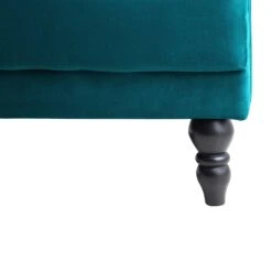 Hanney 3-Seater Chesterfield Sofabed In Teal Velvet 36 Hanney 3-Seater Chesterfield Sofabed In Teal Velvet -FINZ Furniture Shop AYSF 011 TEAL VEL detail4