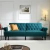 Hanney 3-Seater Chesterfield Sofabed In Teal Velvet 2 Hanney 3-Seater Chesterfield Sofabed In Teal Velvet -FINZ Furniture Shop AYSF 011 TEAL VEL main f2f2eb1b eaa9 4d4f 90fd c5164b6dd37d