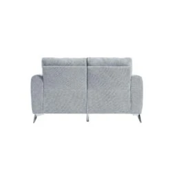 Noak 2-Seater Grey Woven Fabric Sofa With Chrome Legs 19 Noak 2-Seater Grey Woven Fabric Sofa With Chrome Legs -FINZ Furniture Shop AYSF 014 GREY WOVEN 2ST WB3