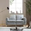 Noak 2-Seater Grey Woven Fabric Sofa With Chrome Legs 1 Noak 2-Seater Grey Woven Fabric Sofa With Chrome Legs -FINZ Furniture Shop AYSF 014 GREY WOVEN 2ST main