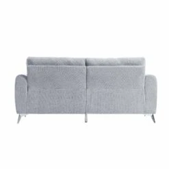 Noak 3-Seater Grey Woven Fabric Sofa With Chrome Legs 21 Noak 3-Seater Grey Woven Fabric Sofa With Chrome Legs -FINZ Furniture Shop AYSF 014 GREY WOVEN 3ST WB4