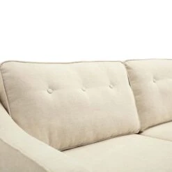 Harper 3-Seater Slope Arm Beige Woven Fabric Sofa 23 Harper 3-Seater Slope Arm Beige Woven Fabric Sofa -FINZ Furniture Shop AYSF 015 BEIGE WOVEN detail1