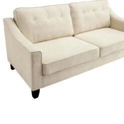 Harper 3-Seater Slope Arm Beige Woven Fabric Sofa 24 Harper 3-Seater Slope Arm Beige Woven Fabric Sofa -FINZ Furniture Shop AYSF 015 BEIGE WOVEN detail2
