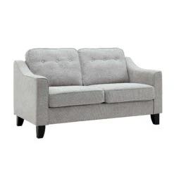 Harper 2-Seater Slope Arm Grey Woven Fabric Sofa -FINZ Furniture Shop AYSF 015 GREY WOVEN 2ST WB2 f003cbba 784d 4a0a 8785 eae43785a1b8