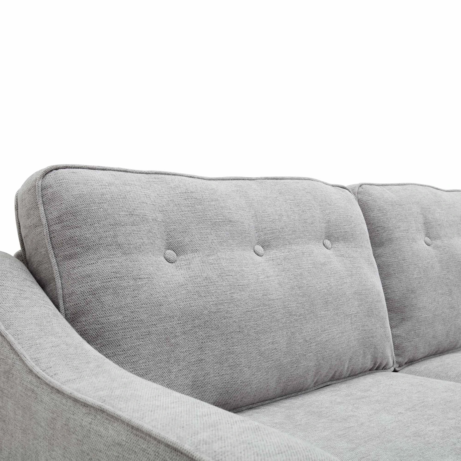Harper 3-Seater Slope Arm Grey Woven Fabric Sofa 11 Harper 3-Seater Slope Arm Grey Woven Fabric Sofa - Image 9