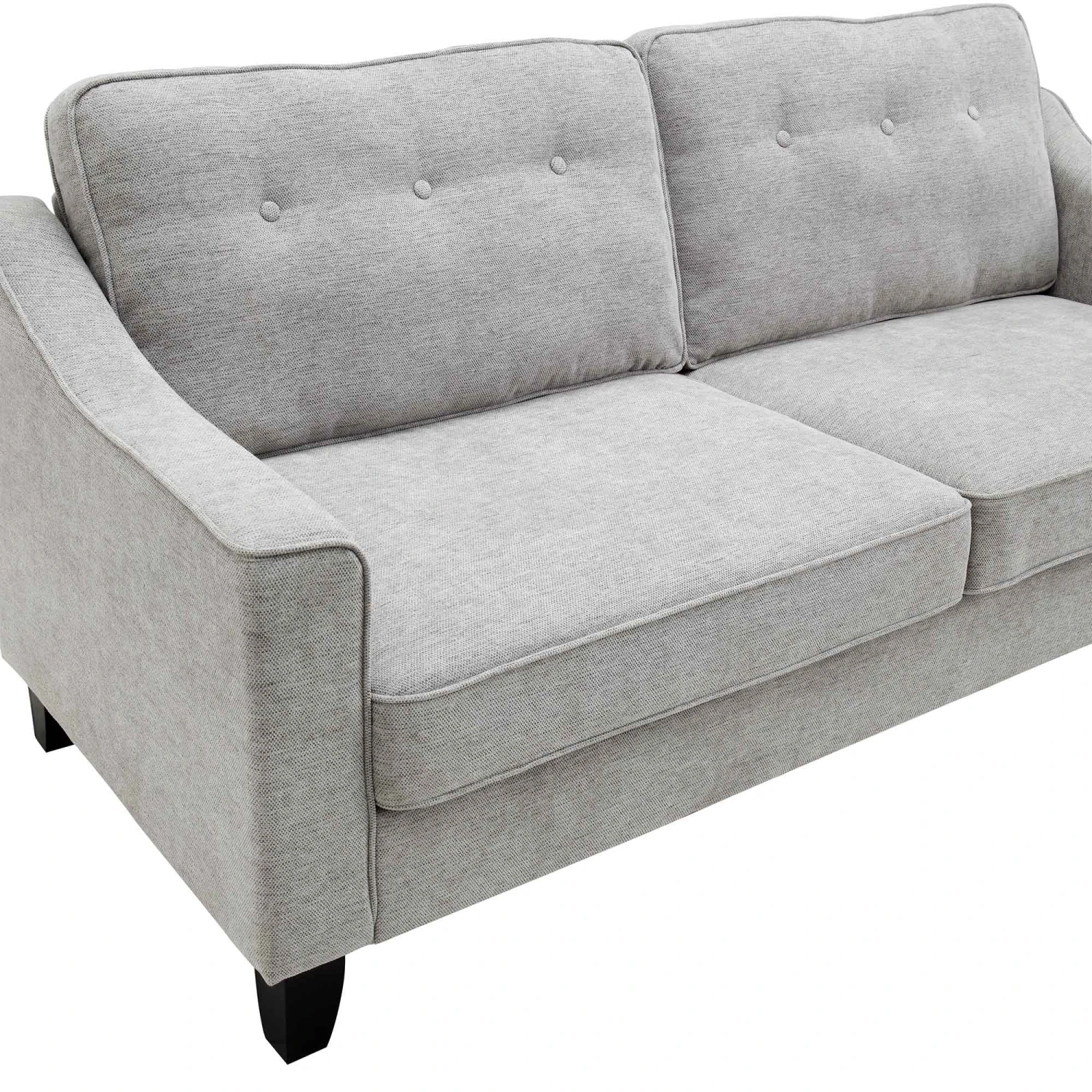 Harper 3-Seater Slope Arm Grey Woven Fabric Sofa 12 Harper 3-Seater Slope Arm Grey Woven Fabric Sofa - Image 10