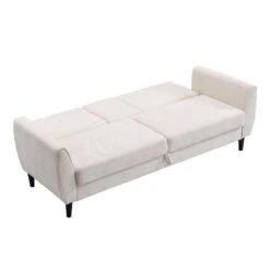 Latimer Beige Woven Fabric 3-Seater Storage Sofa Bed -FINZ Furniture Shop AYSF 09 BEIGEWOVEN 3ST WB5