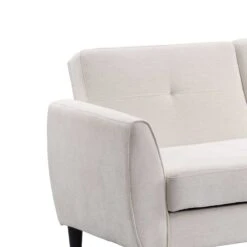 Latimer Beige Woven Fabric 3-Seater Storage Sofa Bed -FINZ Furniture Shop AYSF 09 BEIGEWOVEN 3ST detail1