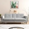 Latimer Grey Faux Leather 3-Seater Storage Sofa Bed 1 Latimer Grey Faux Leather 3-Seater Storage Sofa Bed -FINZ Furniture Shop AYSF 09 GREYPU 3ST main