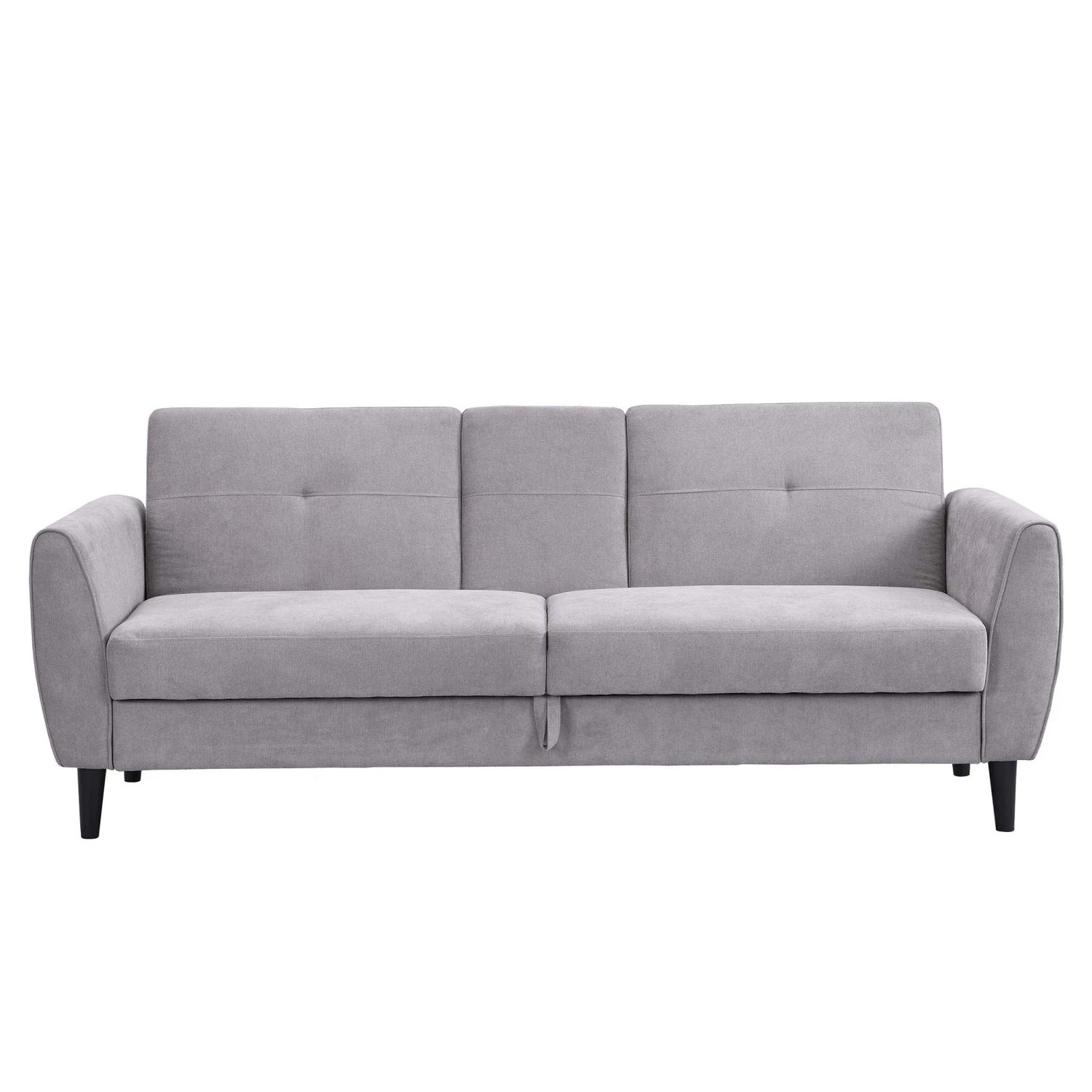 Latimer Light Grey Brushed Fabric 3-Seater Storage Sofa Bed 7 Latimer Light Grey Brushed Fabric 3-Seater Storage Sofa Bed - Image 5