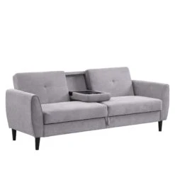 Latimer Light Grey Brushed Fabric 3-Seater Storage Sofa Bed 28 Latimer Light Grey Brushed Fabric 3-Seater Storage Sofa Bed -FINZ Furniture Shop AYSF 09 LGREYFAB 3ST WB3