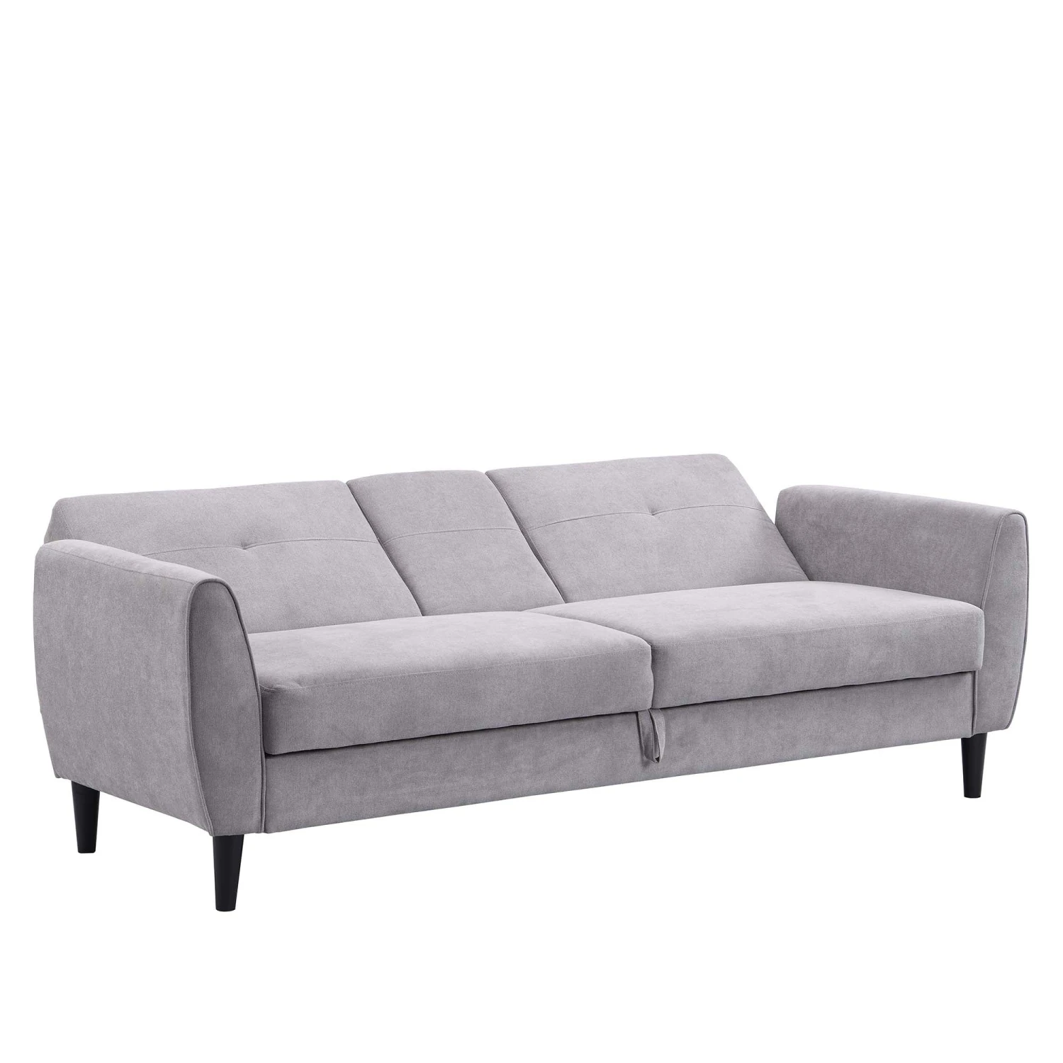 Latimer Light Grey Brushed Fabric 3-Seater Storage Sofa Bed 15 Latimer Light Grey Brushed Fabric 3-Seater Storage Sofa Bed - Image 13