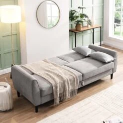 Latimer Light Grey Brushed Fabric 3-Seater Storage Sofa Bed 24 Latimer Light Grey Brushed Fabric 3-Seater Storage Sofa Bed -FINZ Furniture Shop AYSF 09 LGREYFAB 3ST scene3