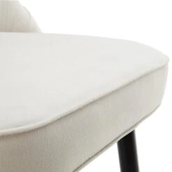 Miyae Set Of 2 Pleated Champagne Beige Velvet Upholstered Counter Stools -FINZ Furniture Shop BCH 2148 CHAMP VEL 2P detail4