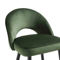Oakley Set Of 2 Dark Green Velvet Upholstered Counter Stools With Contrast Piping 22 Oakley Set Of 2 Dark Green Velvet Upholstered Counter Stools With Contrast Piping -FINZ Furniture Shop BCH 2155 DARKGREEN VEL 2P detail1