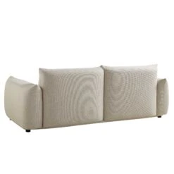 Gianni Three Seater Sofa, Beige Woven Fabric 29 Gianni Three Seater Sofa, Beige Woven Fabric -FINZ Furniture Shop BOSF 9678 BEIGE WOV 3ST WB5