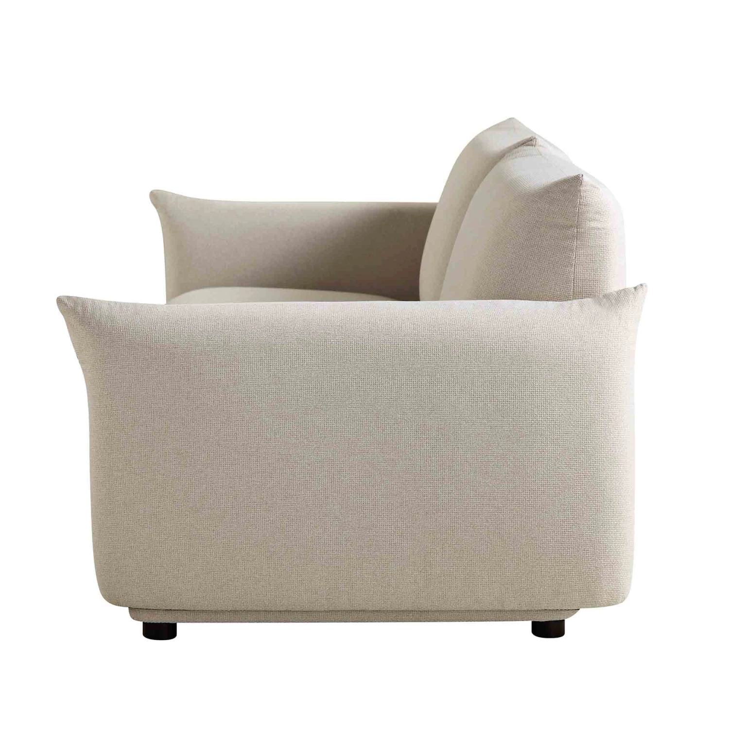 Gianni Three Seater Sofa, Beige Woven Fabric 12 Gianni Three Seater Sofa, Beige Woven Fabric - Image 10