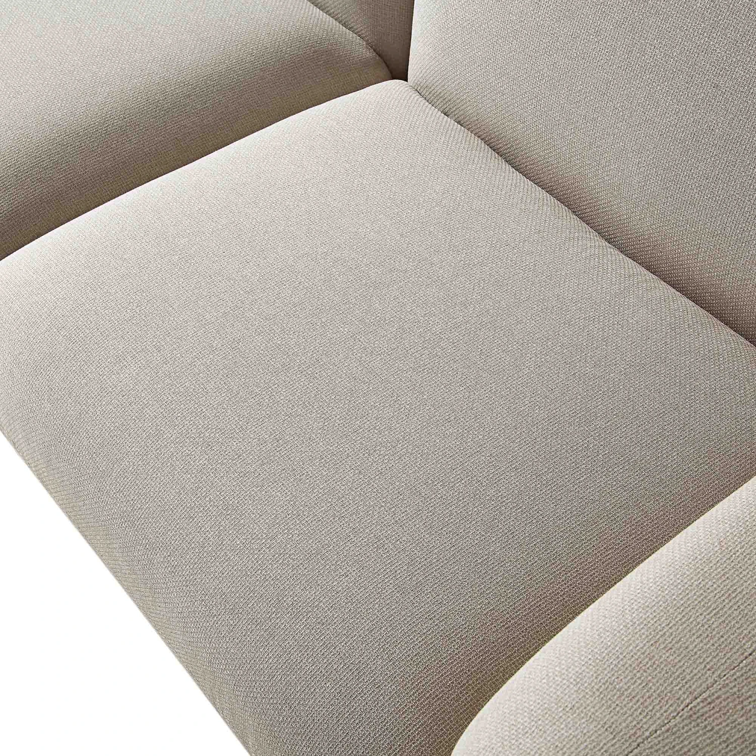 Gianni Three Seater Sofa, Beige Woven Fabric 16 Gianni Three Seater Sofa, Beige Woven Fabric - Image 14