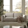 Gianni Three Seater Sofa, Beige Woven Fabric -FINZ Furniture Shop BOSF 9678 BEIGE WOV 3ST scene1