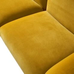 Gianni Three Seater Sofa, Goldenrod Velvet 26 Gianni Three Seater Sofa, Goldenrod Velvet -FINZ Furniture Shop BOSF 9678 GOLD VEL 3ST detail2