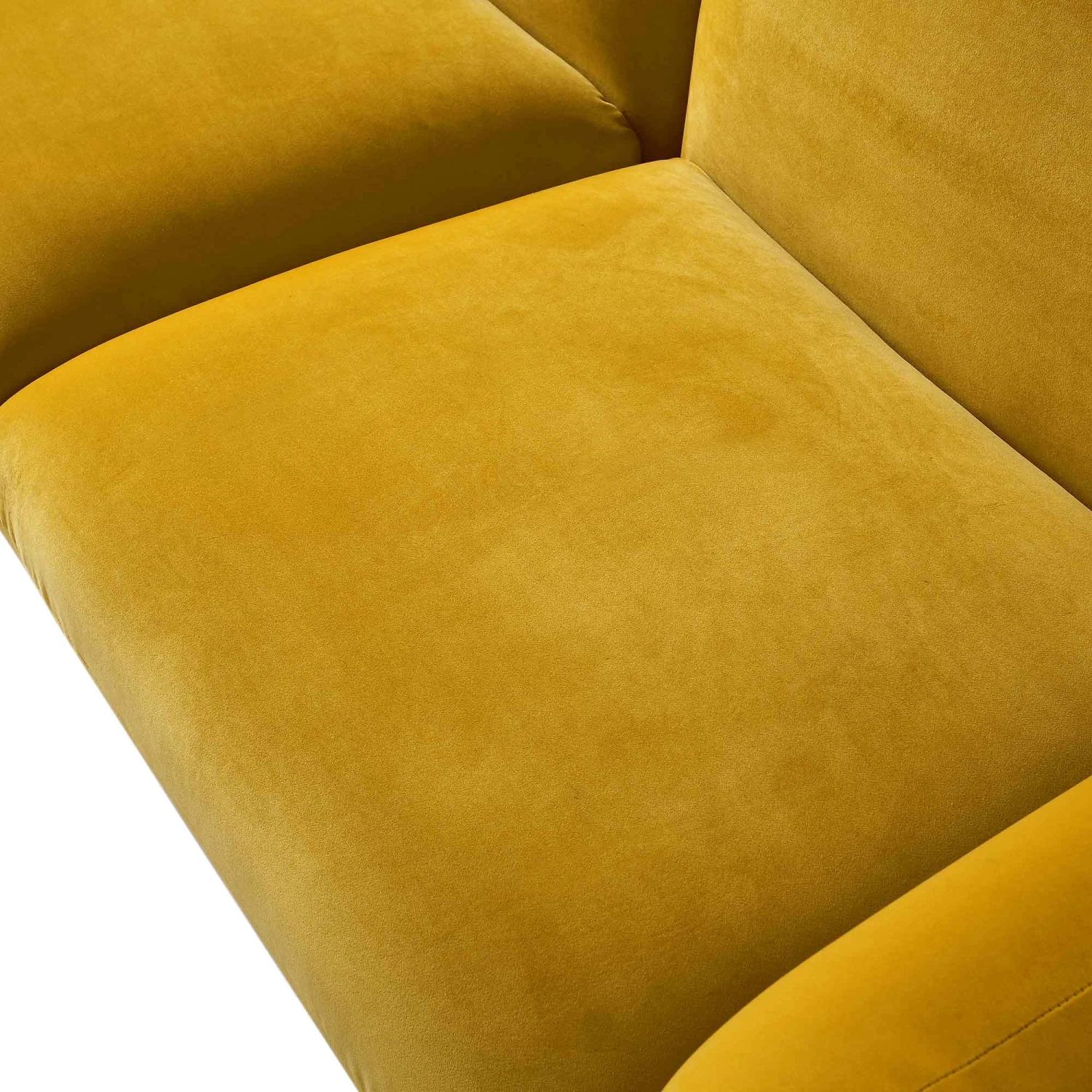 Gianni Three Seater Sofa, Goldenrod Velvet 14 Gianni Three Seater Sofa, Goldenrod Velvet - Image 12