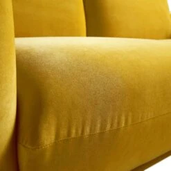 Gianni Three Seater Sofa, Goldenrod Velvet 27 Gianni Three Seater Sofa, Goldenrod Velvet -FINZ Furniture Shop BOSF 9678 GOLD VEL 3ST detail3