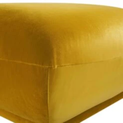 Gianni Pouffe, Goldenrod Velvet 21 Gianni Pouffe, Goldenrod Velvet -FINZ Furniture Shop BOSF 9678 GOLD VEL STOOL detail1