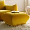 Gianni Pouffe, Goldenrod Velvet 1 Gianni Pouffe, Goldenrod Velvet -FINZ Furniture Shop BOSF 9678 GOLD VEL STOOL main