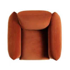 Gianni Armchair, Rust Velvet 23 Gianni Armchair, Rust Velvet -FINZ Furniture Shop BOSF 9678 RUST VEL 1ST WB3