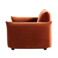 Gianni Armchair, Rust Velvet 26 Gianni Armchair, Rust Velvet -FINZ Furniture Shop BOSF 9678 RUST VEL 1ST WB6