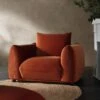 Gianni Armchair, Rust Velvet 1 Gianni Armchair, Rust Velvet -FINZ Furniture Shop BOSF 9678 RUST VEL 1ST main