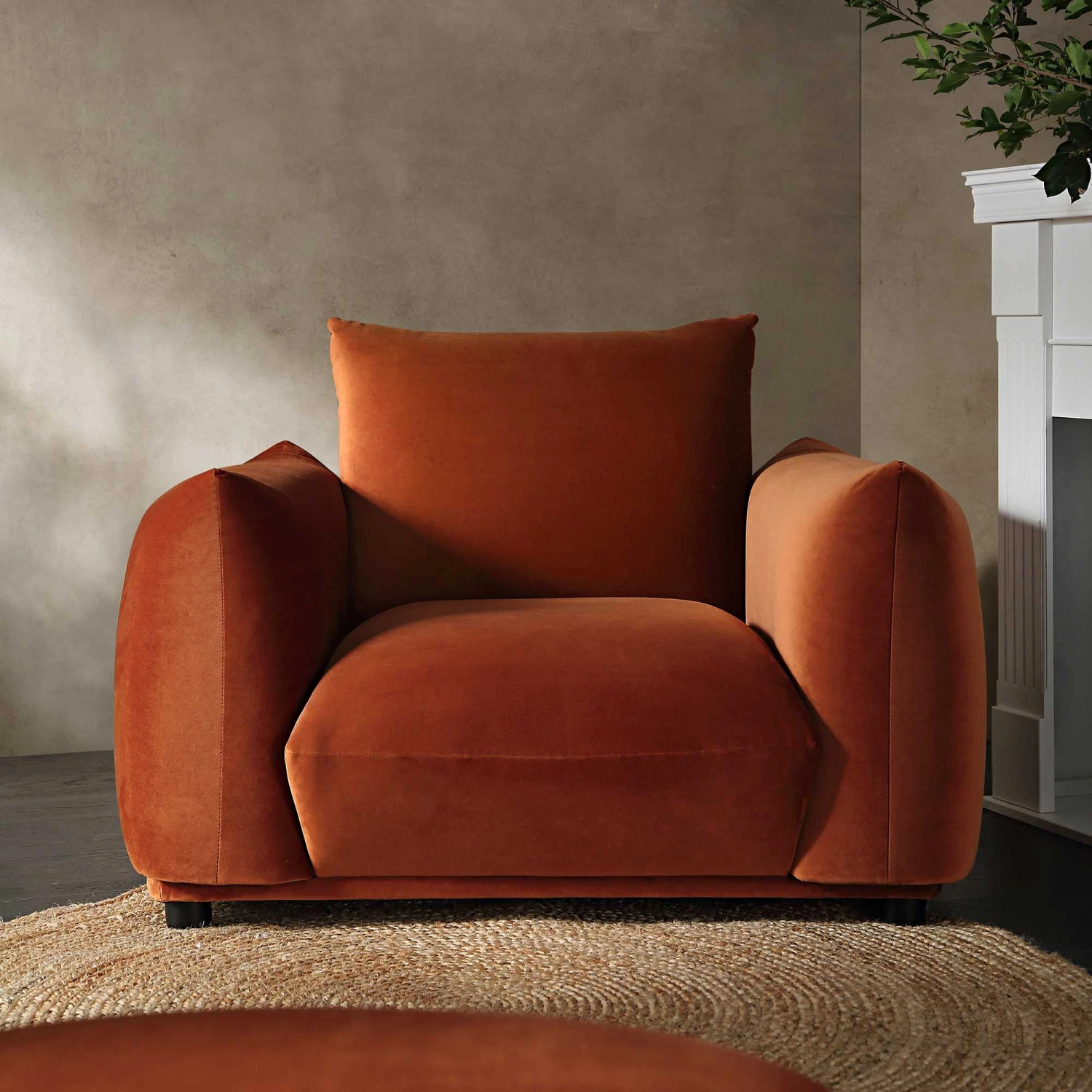 Gianni Armchair, Rust Velvet 4 Gianni Armchair, Rust Velvet - Image 2