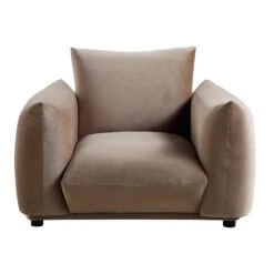 Gianni Armchair, Mink Velvet 20 Gianni Armchair, Mink Velvet -FINZ Furniture Shop BOSF 9678 TAUPE VEL 1ST WB1