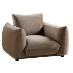 Gianni Armchair, Mink Velvet 22 Gianni Armchair, Mink Velvet -FINZ Furniture Shop BOSF 9678 TAUPE VEL 1ST WB2