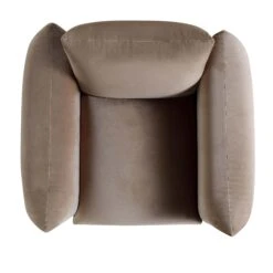 Gianni Armchair, Mink Velvet 23 Gianni Armchair, Mink Velvet -FINZ Furniture Shop BOSF 9678 TAUPE VEL 1ST WB3