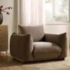Gianni Armchair, Mink Velvet 1 Gianni Armchair, Mink Velvet -FINZ Furniture Shop BOSF 9678 TAUPE VEL 1ST main