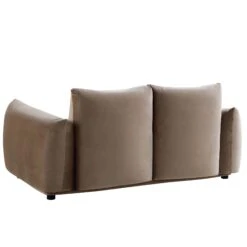 Gianni Two Seater Sofa, Mink Velvet -FINZ Furniture Shop BOSF 9678 TAUPE VEL 2ST WB4