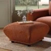 Gianni Pouffe, Terracotta Fabric 1 Gianni Pouffe, Terracotta Fabric -FINZ Furniture Shop BOSF 9678 TERRA LIN STOOL main