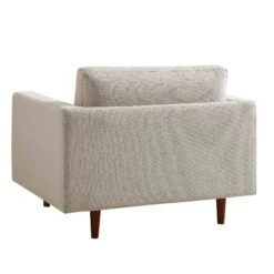 Henrietta Armchair, Beige Woven Fabric -FINZ Furniture Shop BOSF 9680 BEIGE WOV 1ST WB5