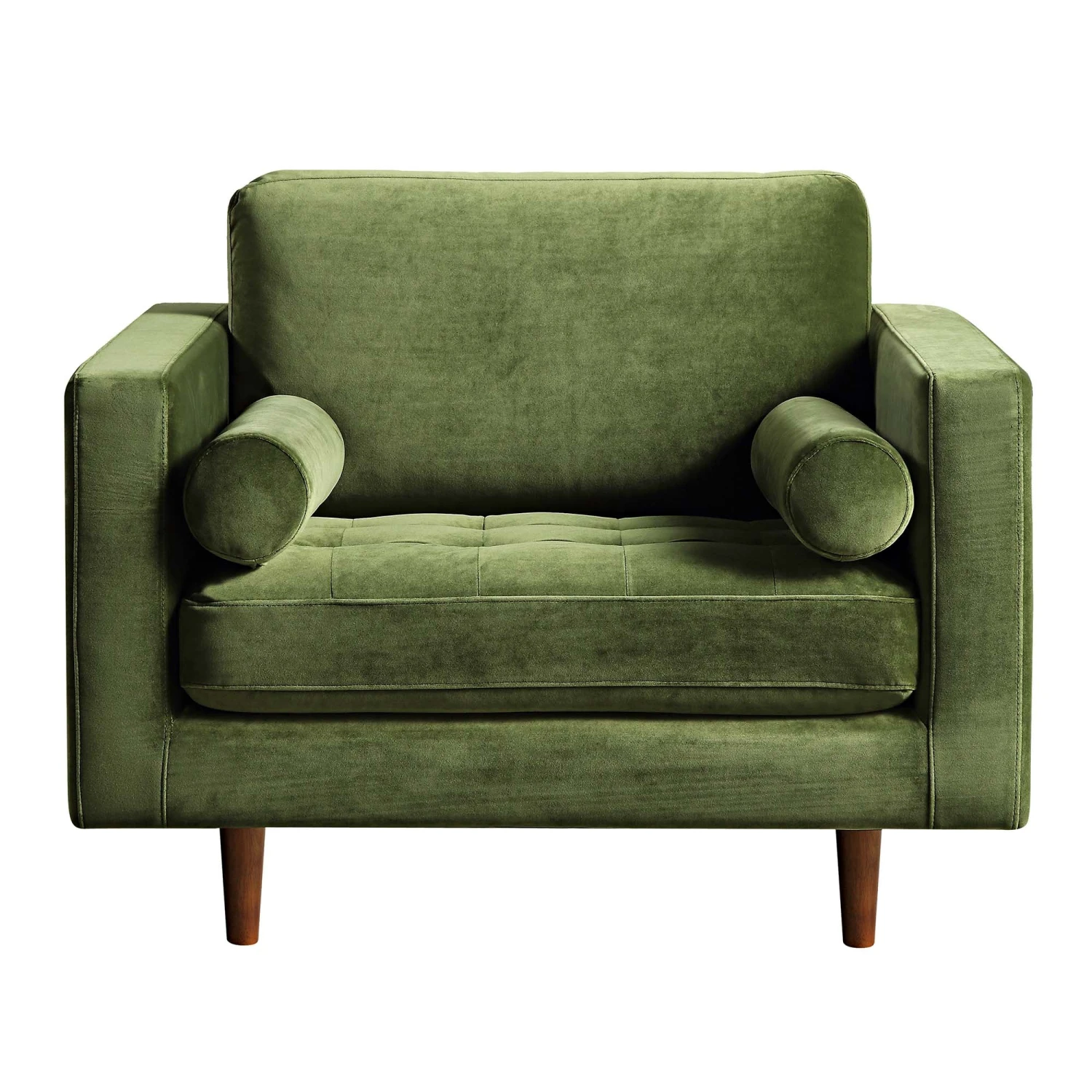 Henrietta Armchair, Moss Green Velvet 8 Henrietta Armchair, Moss Green Velvet - Image 6