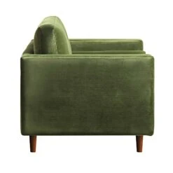 Henrietta Armchair, Moss Green Velvet 25 Henrietta Armchair, Moss Green Velvet -FINZ Furniture Shop BOSF 9680 FERN VEL 1ST WB5