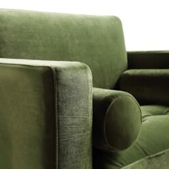 Henrietta Armchair, Moss Green Velvet 26 Henrietta Armchair, Moss Green Velvet -FINZ Furniture Shop BOSF 9680 FERN VEL 1ST detail1