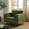Henrietta Armchair, Moss Green Velvet -FINZ Furniture Shop BOSF 9680 FERN VEL 1ST main