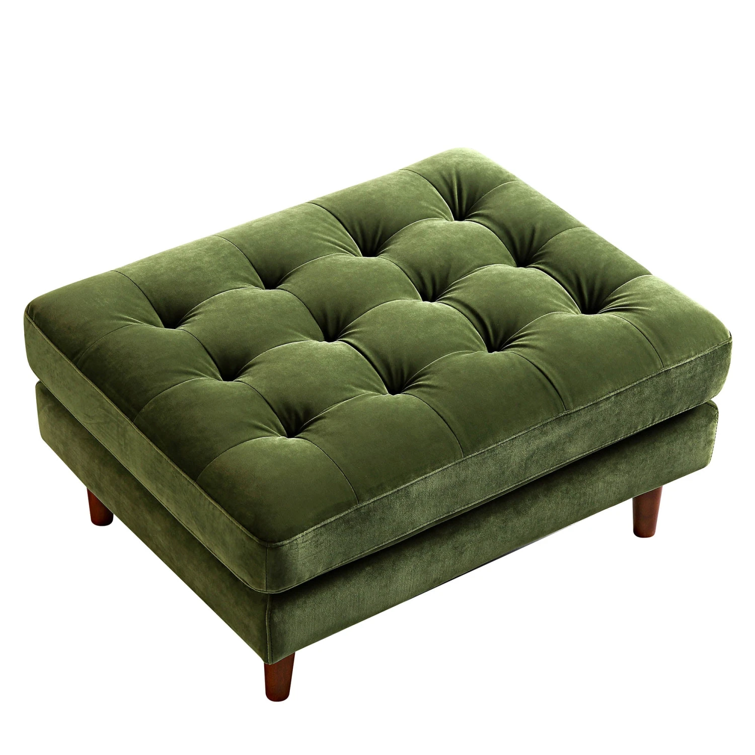 Henrietta Ottoman, Moss Green Velvet 9 Henrietta Ottoman, Moss Green Velvet - Image 7