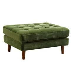 Henrietta Ottoman, Moss Green Velvet 19 Henrietta Ottoman, Moss Green Velvet -FINZ Furniture Shop BOSF 9680 FERN VEL STOOL WB3